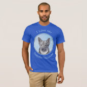 T-shirt Peinture Suédoise Vallhund - Cute Original Chien A (Devant entier)