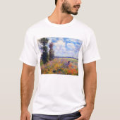 T-shirt Peinture sur le champ de pavot par Claude Monet (1 (Devant)