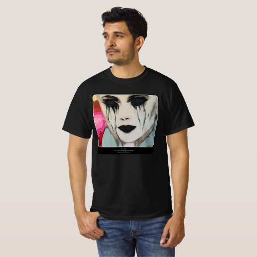 T-shirt Peinture sur un (Devant entier)