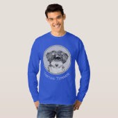T-shirt Peinture Tibétaine Terrier - Cute Original Chien A (Devant entier)