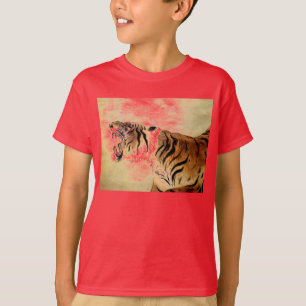 T-shirt Peinture Tiger Art Grandes Stripes Safari Jungle C