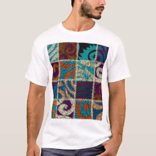 T-shirt Peinture Toile Rough Impression Vintage