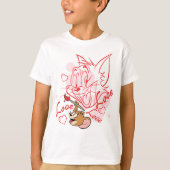 T-shirt Peinture Tom & Jerry Valentine (Devant)