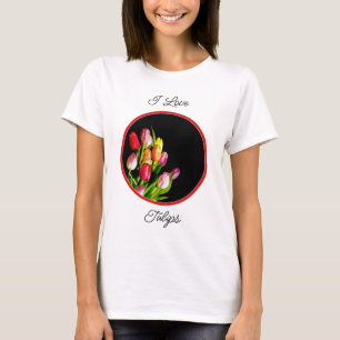T-shirt Peinture Tulip - Art Fleur original