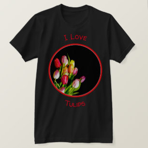 T-shirt Peinture tulipe - Art floral original