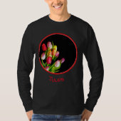 T-shirt Peinture tulipe - Art floral original (Devant)