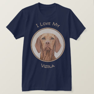 T-shirt Peinture Vizsla - Joli art original chien