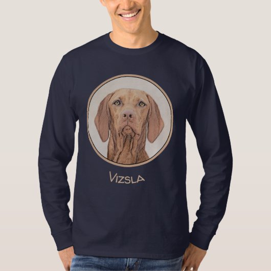 T-shirt Peinture Vizsla - Joli art original chien (Devant)