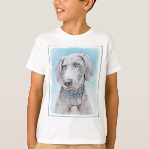 T-shirt Peinture Weimaraner - Joli art original chien