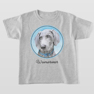 T-shirt Peinture Weimaraner - Joli art original chien