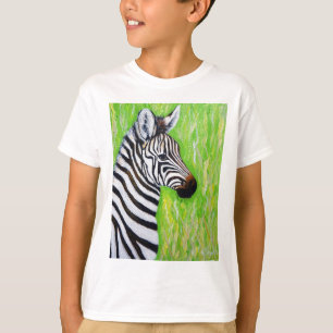 T-shirt Peinture Zèbre