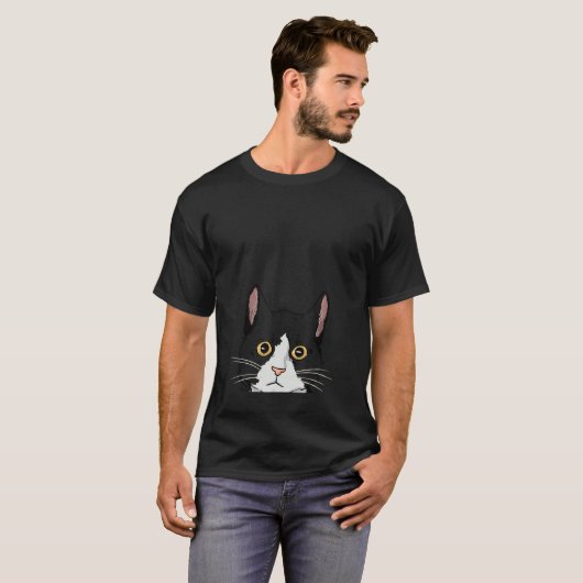 T-shirt Pékin Tuxedo Chat Lady Chat Maman Cute Tuxedo Chat (Devant entier)