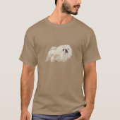 T-shirt Pekingese - Blanc (Devant)