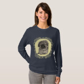 T-shirt Pekingese Chiot jaune (Devant entier)