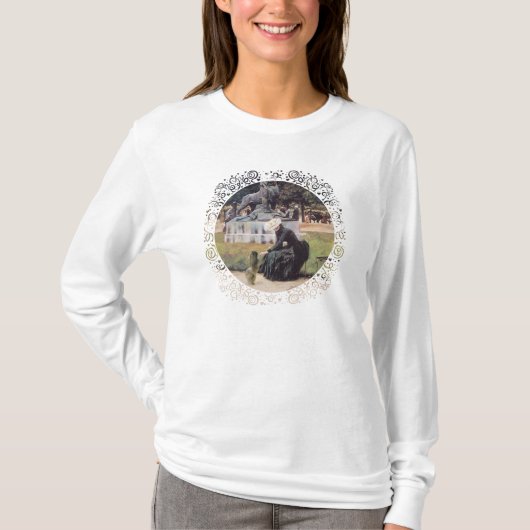 T-shirt Pékinois dans le parc (Devant)