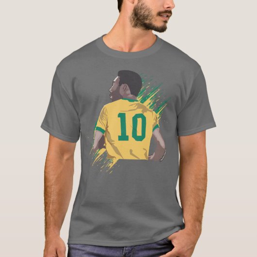 T-shirt Pele soccer player (Devant)