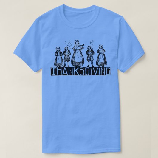 T-shirt Pèlerin de Thanksgiving (Design devant)