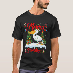 T-shirt Pelican Biry Joyeux sapin de Noël Lumières Père No