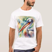 T-shirt Pelican in Serenity 210724AREF108 - Watercolor (Devant)