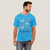 T-shirt Pelicans Praying for Peace: (Devant entier)