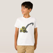 T-shirt Pelle jaune engin de construction (Devant entier)