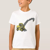 T-shirt Pelle jaune engin de construction (Devant)