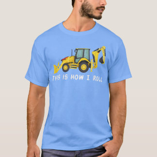 T-shirt Pelles rétrocaveuses de construction Camions gros