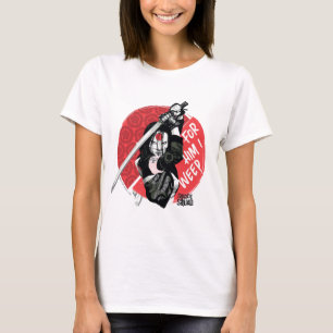 T-shirt Peloton de suicide Katana "pour lui que je