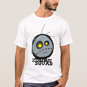 T-shirt Peloton de zombi (blanc)