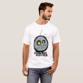 T-shirt Peloton de zombi (blanc) (Devant entier)