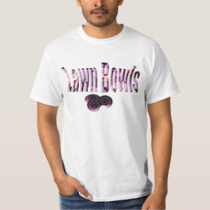 T-shirt Pelouse Et Logo En Violet,