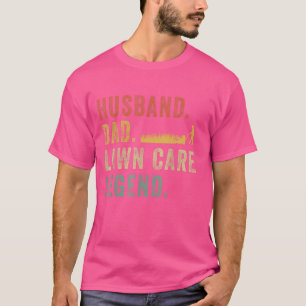 T-shirt Pelouse-Mowing Papa Soin de pelouse Légende Drôle