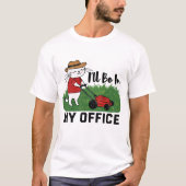 T-shirt Pelouse tondre drôle chat (Devant)