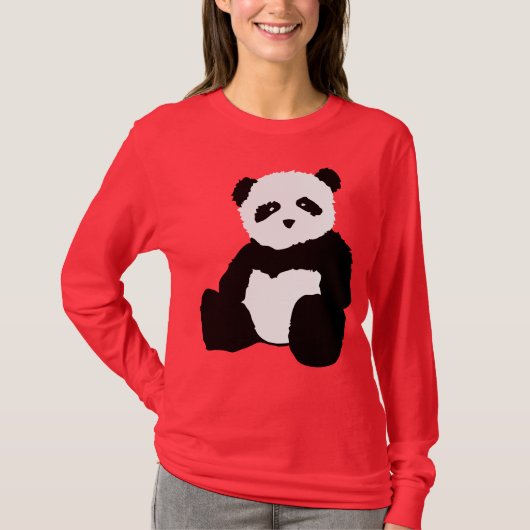 T-shirt peluche de panda (Devant)
