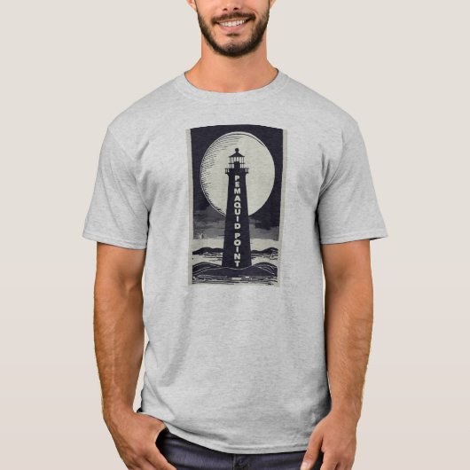 T-shirt Pemaquid Point Light Lune (Devant)