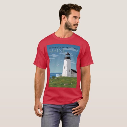 T-shirt Pemaquid Point Lighthouse (Devant entier)