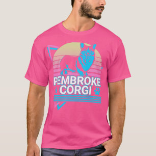 T-shirt Pembroke Corgi Retro