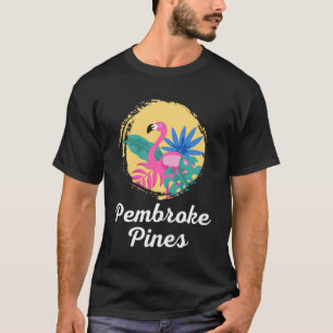 T-shirt Pembroke Pines Florida Beach Flamant rose tropical