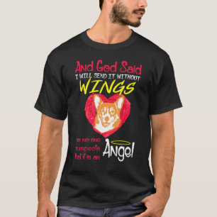 T-shirt Pembroke Welsh Corgi Ange Sans Ailes