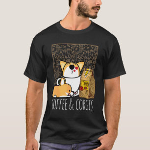 T-shirt Pembroke Welsh Corgi Chien Café Caféine Corgi Mam