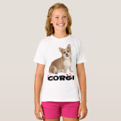 T-shirt Pembroke Welsh Corgi Chien Chien Chien Chien Rouge (Devant entier)