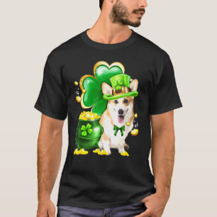 T-shirt Pembroke Welsh Corgi Chien Fête de la Saint-Patric
