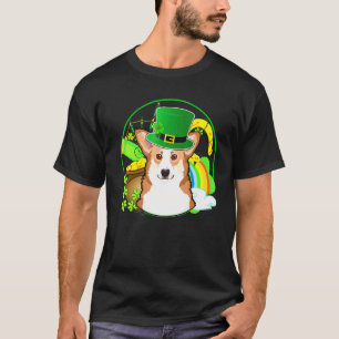 T-shirt Pembroke Welsh Corgi Chien St Patricks Day