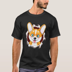T-shirt Pembroke Welsh Corgi Chiot Adorable Patte De Chien
