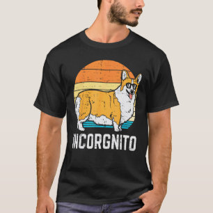 T-shirt Pembroke Welsh Corgi Incognito Rétro Amour Chien