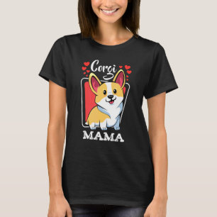 T-shirt Pembroke Welsh Corgi Maman Chiot Chien Maman Anima