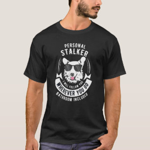 T-shirt Pembroke Welsh Corgi Maman Papa Chien