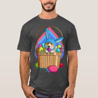 T-shirt Pembroke Welsh Corgi Oeufs de Pâques Chien lapin10