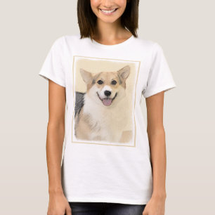 T-shirt Pembroke Welsh Corgi Peinture - Art Chien original