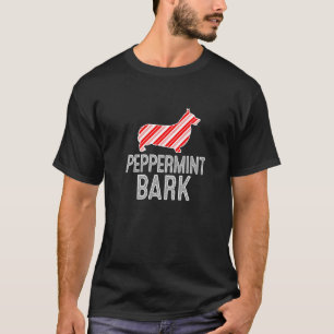 T-shirt Pembroke Welsh Corgi Peppermint Bark Chien de Noël